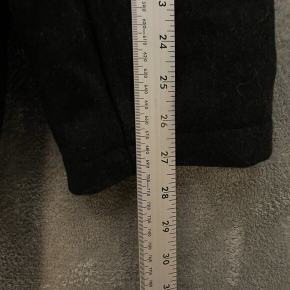 Tommy Hilfiger Men Wool Bland Quilted Lining Car Coat Jacket 2XL Black Overcoat - Picture 10 of 13